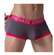 Private Structure Boxer Brief Soho Luminous Trunk Berry Grey 3680 14 - SexyMenUnderwear.com