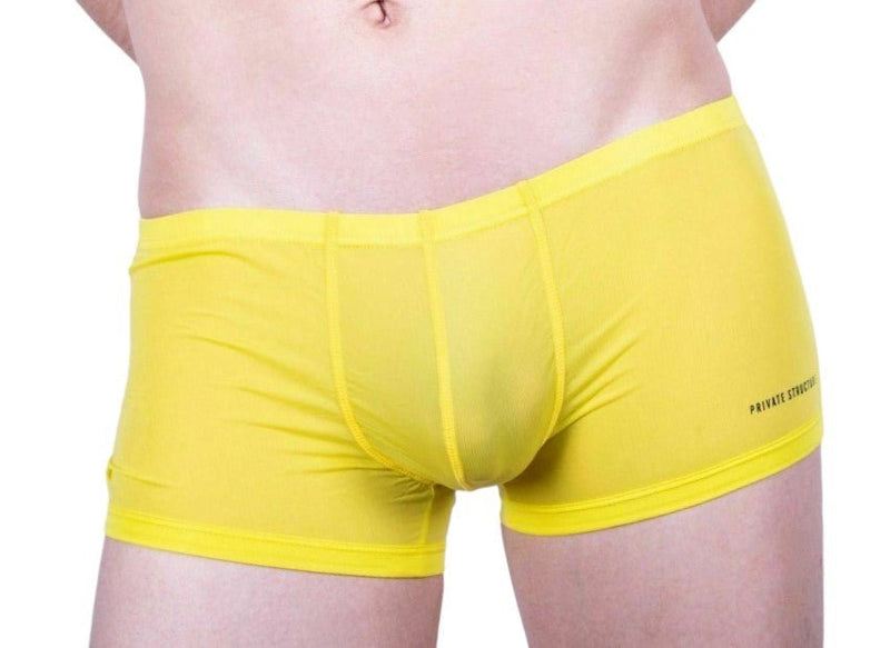 Private Structure Boxer Color Peel Trunk Yellow 1798 19 - SexyMenUnderwear.com