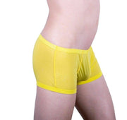 Private Structure Boxer Color Peel Trunk Yellow 1798 19 - SexyMenUnderwear.com