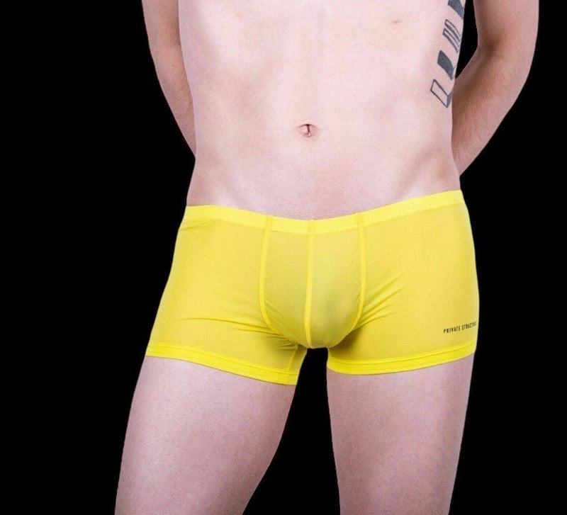 Private Structure Boxer Color Peel Trunk Yellow 1798 19 - SexyMenUnderwear.com
