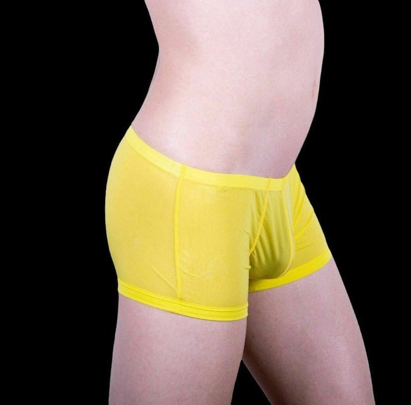 Private Structure Boxer Color Peel Trunk Yellow 1798 19 - SexyMenUnderwear.com