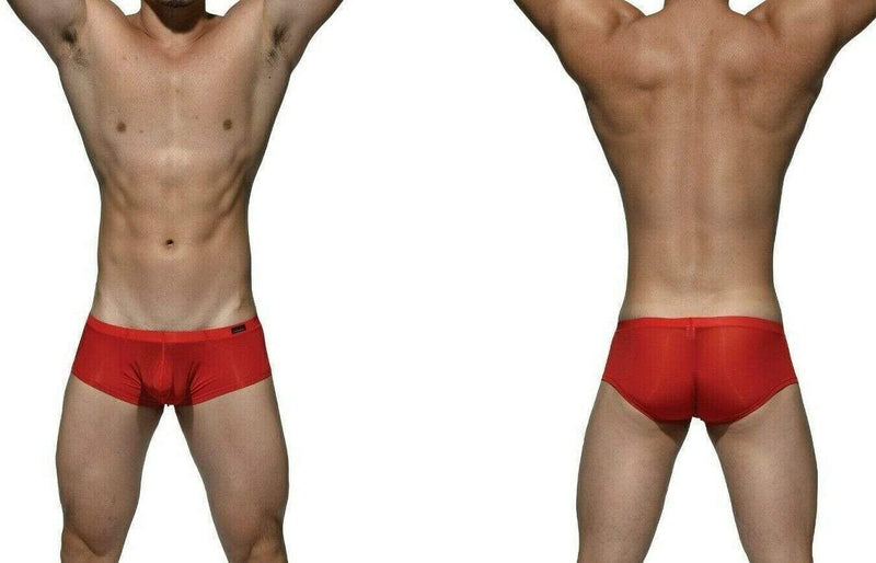 Private Structure Boxer Desire-Glaze Soft Hipster Red 3487 83 - SexyMenUnderwear.com
