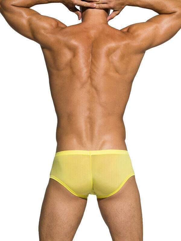 Private Structure Boxer Desire Glaze Stretchy Hipster Yellow 3487 83 - SexyMenUnderwear.com