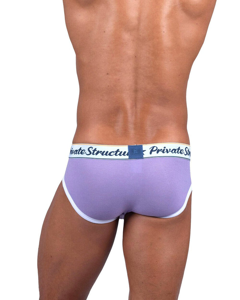 PRIVATE STRUCTURE Briefs Classic Mid - Waist Mini Brief in Viola Purple 45295
