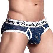 Private Structure Cotton Briefs Classic Mini Brief Galaxy Drift Navy 4189