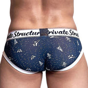 Private Structure Cotton Briefs Classic Mini Brief Galaxy Drift Navy 4189