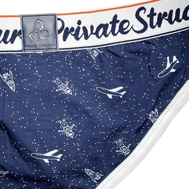 Private Structure Cotton Briefs Classic Mini Brief Galaxy Drift Navy 4189