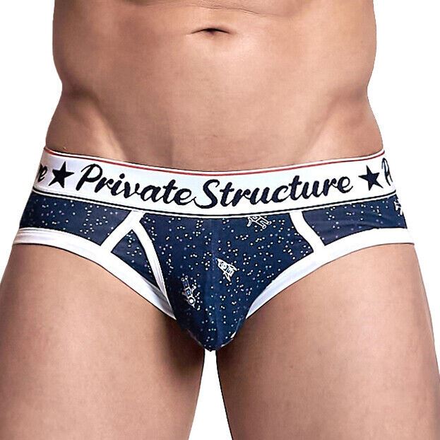 Private Structure Cotton Briefs Classic Mini Brief Galaxy Drift Navy 4189