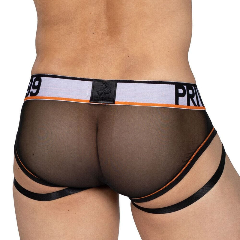PRIVATE STRUCTURE Cotton Harness Mini Brief Momentum Orange 4357