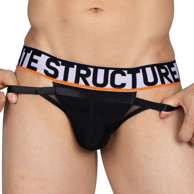 PRIVATE STRUCTURE Doubled Cotton-Brief Momentum Orange/Black 4237