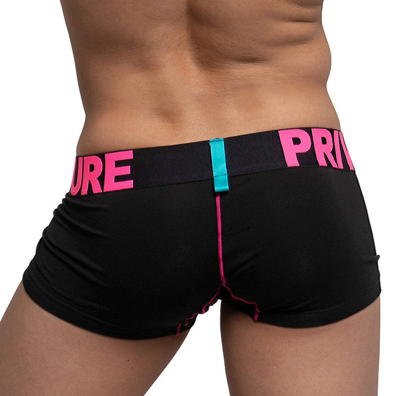 Private Structure Modality Boxer Trunk Black Magenta 4182 91