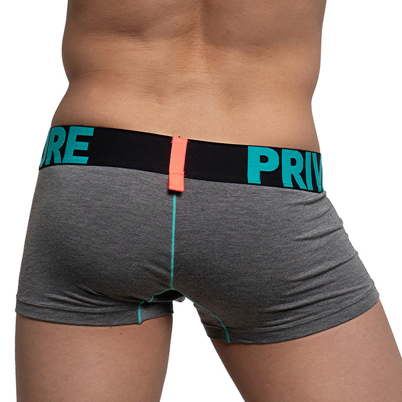 Private Structure Modality Boxer Trunk  Dk Melange Turquoise 4182 91