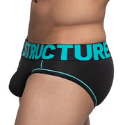 Private Structure Modality Mini Briefs Micro Modal Black/Turquoise 63