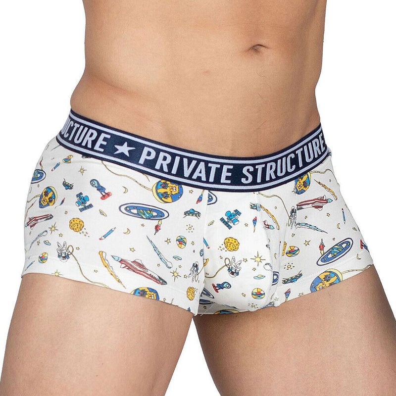 Private Structure Pride Boxer Trunk PRD Astrogator White 4368
