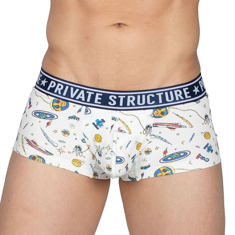 Private Structure Pride Boxer Trunk PRD Astrogator White 4368