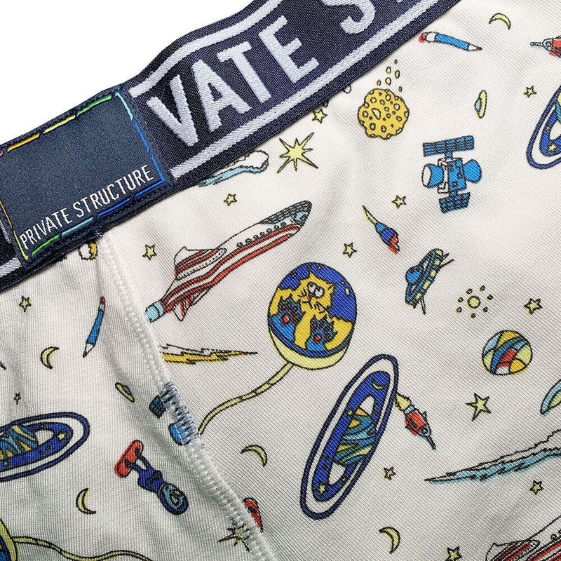 Private Structure Pride Boxer Trunk PRD Astrogator White 4368