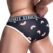 Private Structure Pride Mini Briefs Rainbow Black Brief 4187