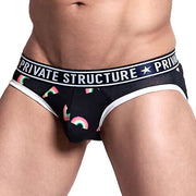 Private Structure Pride Mini Briefs Rainbow Black Brief 4187