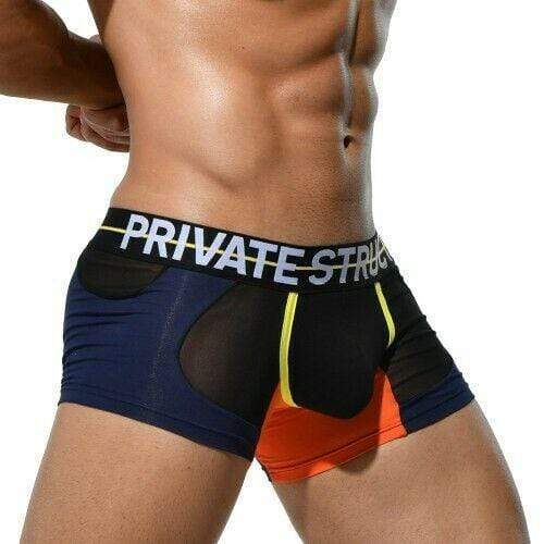 Private Structure M Private Structure Boxer Momentum-Orange Boxers Trunk Black 3860 36
