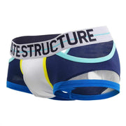 Private Structure Private Structure Boxer Momentum Orange Trunk Navy 3858 37