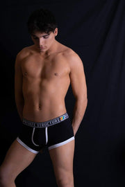 Private Structure Private Structure Boxer Trunk Gay Pride Cotton Underwear Black 4020 46