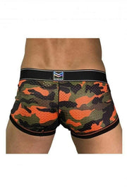 Private Structure Private Structure Boxer Trunk SOHO Military Long Boxer Camo Orange 4021 50