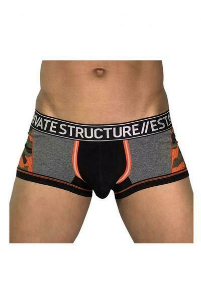 Private Structure Private Structure Boxer Trunk SOHO Military Long Boxer Camo Orange 4021 50
