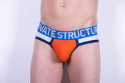 private structure Private Structure Brief Momentum-Orange Contour Briefs White 3854 41