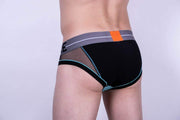 private structure Private Structure Brief Momentum-Orange Mini Briefs Black 3857 42