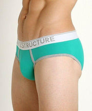 private structure S Private Structure Brief Quantum Cotton Briefs Jade Green SMALL  3610 12