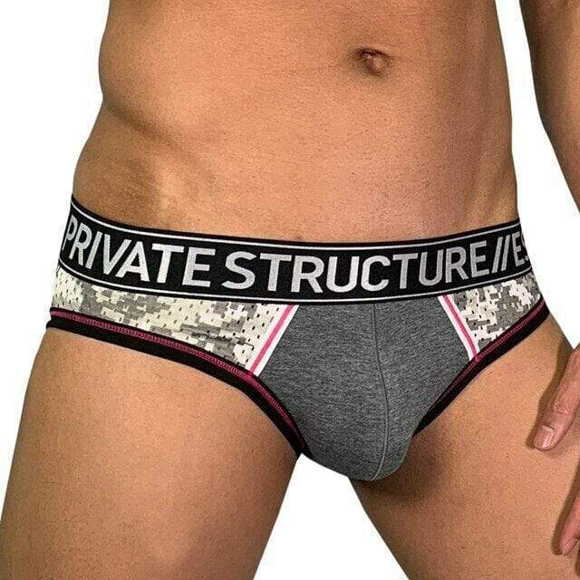 Private Structure Private Structure Brief SOHO Military Slip Briefs Camo Pink 4022 49