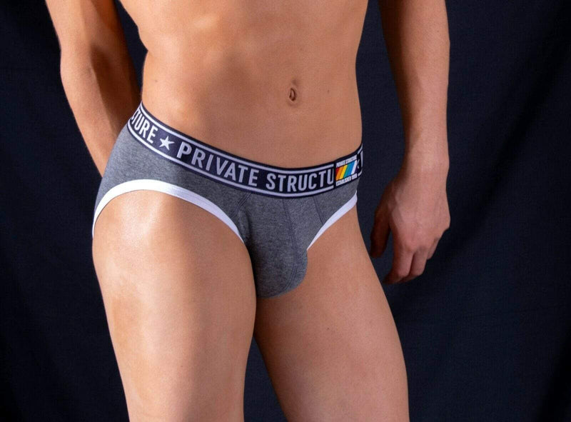 Private Structure Private Structure Briefs Pride Low Rise Mini Brief Gray 4019 48