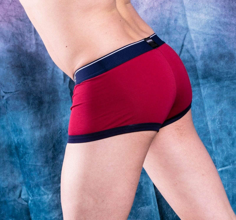 Private Structure Sporty Underwear Quantum Trunks  Boxers Maroon 3612 4 - SexyMenUnderwear.com