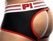 PUMP! Boxer Trunk Circuit Access Ochre Cotton Mesh Open-Back Trunk 15067