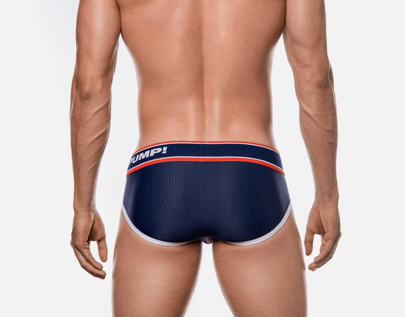 PUMP! Brief Big League Sport Mesh Cotton Extra Support Red Stitching 12033