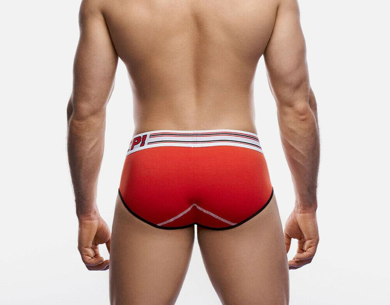 PUMP! Brief Circuit Cotton Mesh Ochre Piping Cup E-Racer Briefs 12068