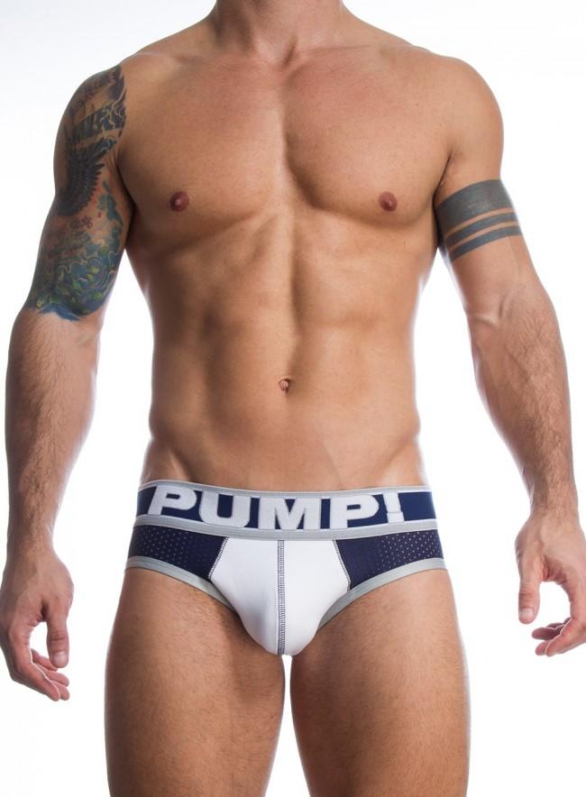 PUMP! Briefs Thunder Sport Full Mesh Cotton Dark Blue Brief 12015 76