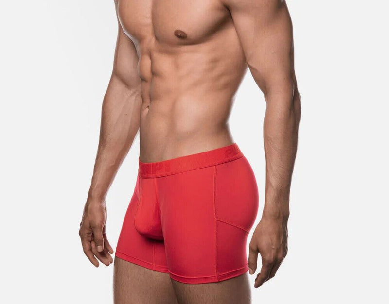 PUMP! Classic Boxer Cooldown Micro-Mesh Cotton Boxers Long Red 11064 P30