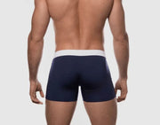 PUMP! Classic Long Boxer Cooldown Sailor Micro-Mesh Cotton Boxers Navy 11078 P30