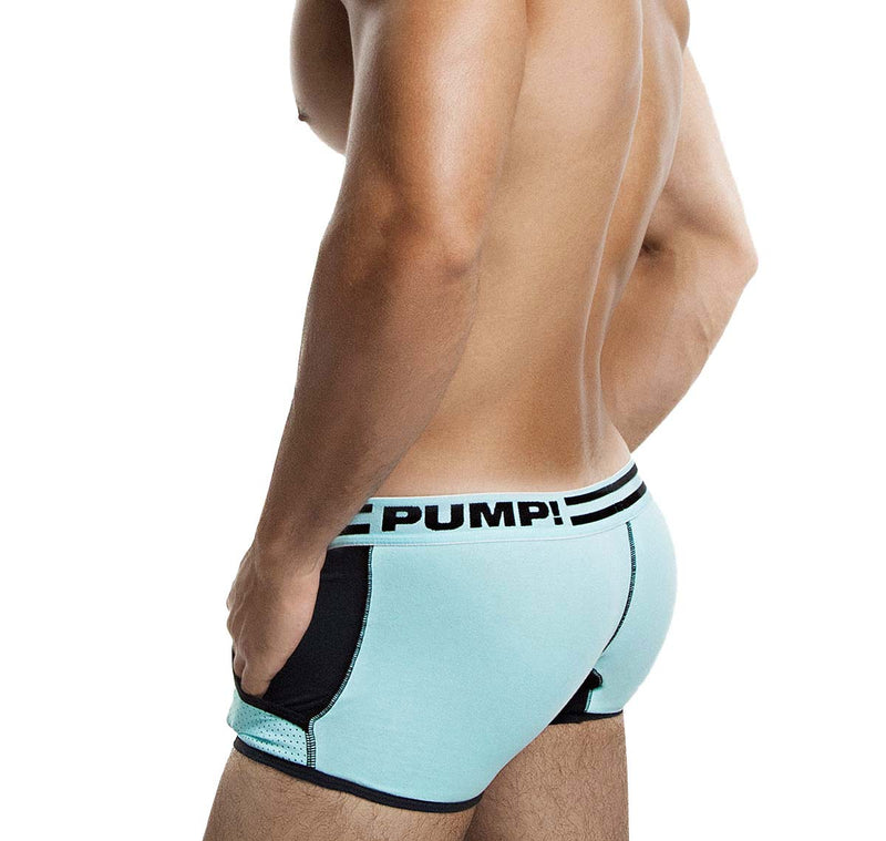 PUMP! Cotton Boxer Sport Agua Marina Mesh Pockets Jogger Athletic 11063 T8