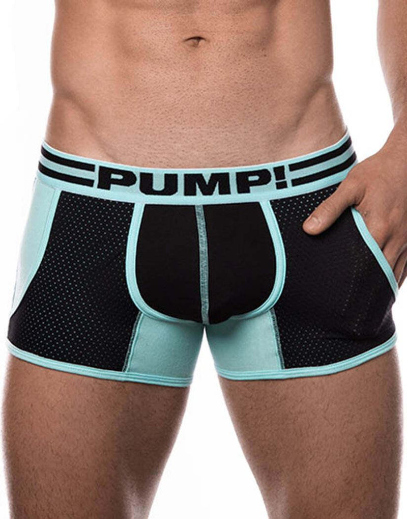 PUMP! Hypotherm Jogger Athletic Long Boxer Sports Aqua Black 11062 P26