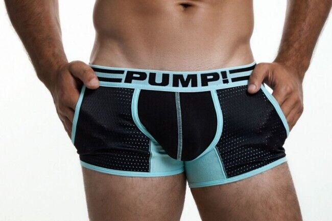 PUMP! Hypotherm Jogger Athletic Long Boxer Sports Aqua Black 11062 P26