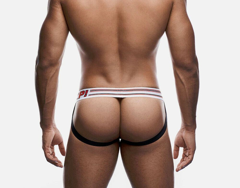PUMP! Jockstrap Circuit Red Cotton Mesh Ochre Piping E-Racer Jock 15065