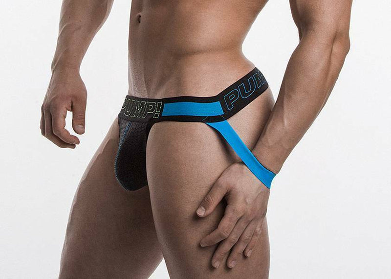 PUMP! Jock SONIC Élastique Noir Mesh Coton Jockstrap 15022 P40