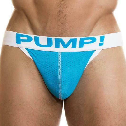 PUMP! Jockstrap Neon Fuel Blue Vibrant Eye-Popping Jock 15018 P24