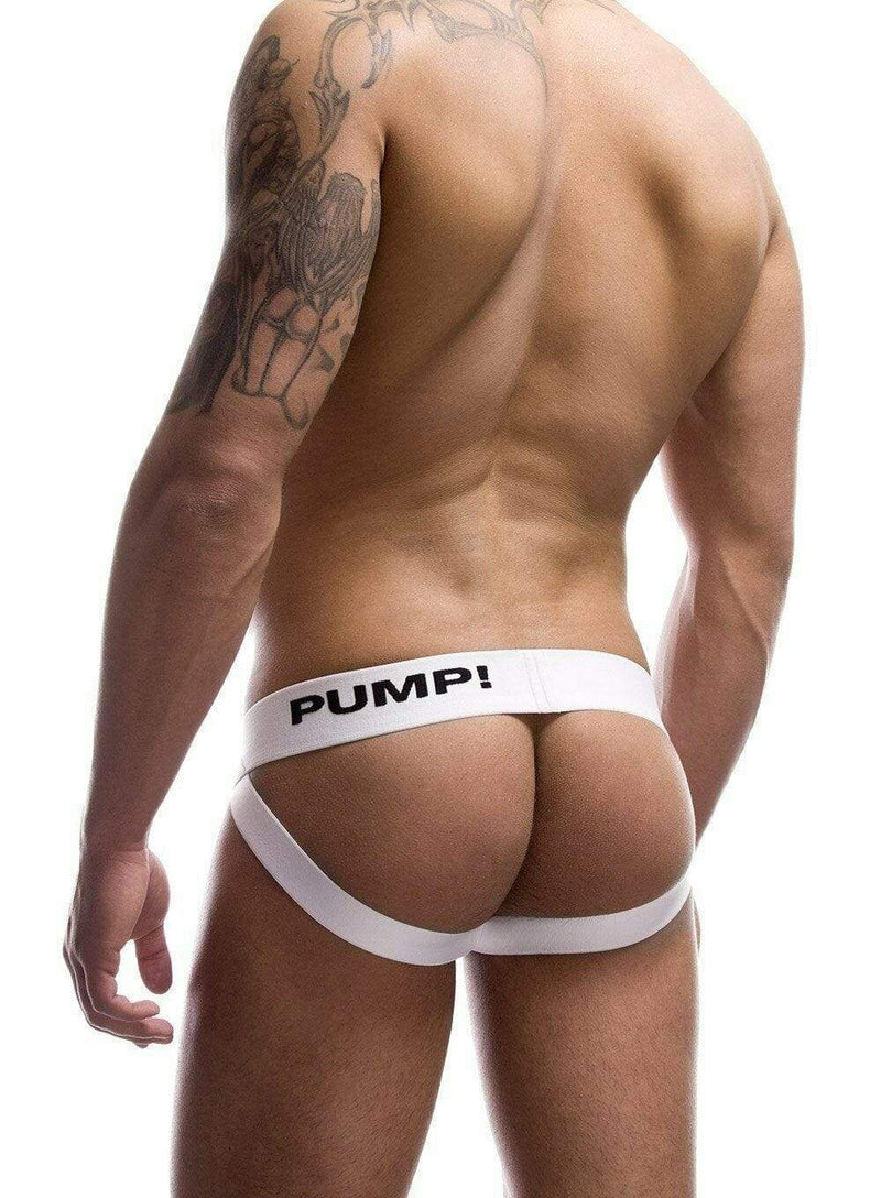 PUMP ! Pochette en coton Jockstrap classique pour hommes blanc 15005 P24