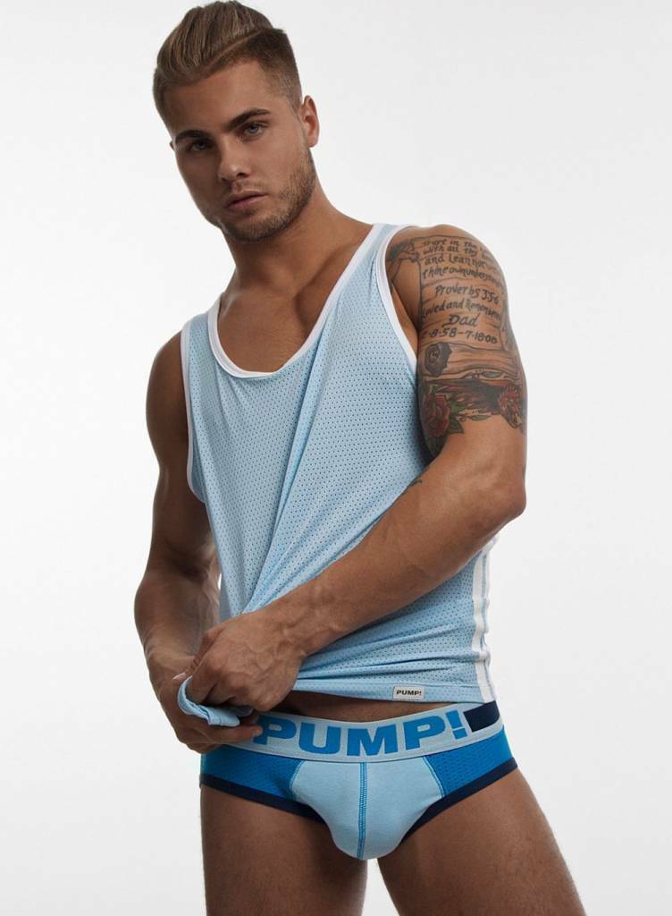 Grand PUMP! Débardeur FROST ''21''' Bleu Bébé Débardeur en Maille 14012 20