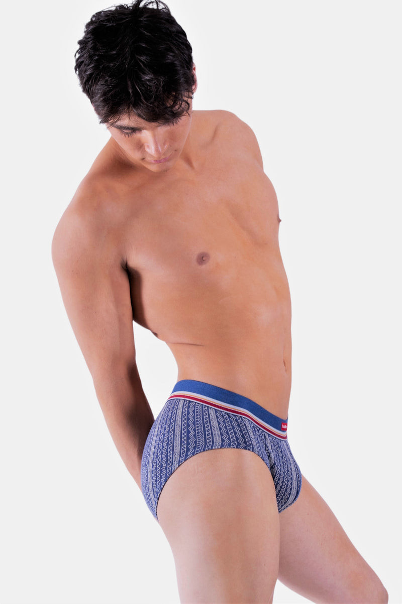 Punto Blanco Brief Canyon Slip Briefs Cotton Ligned Blue 3405 8