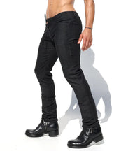 RUFSKIN Cotton Jeans BUTCH Slim Fit Straight-Leg Pants Denim Distressed Black