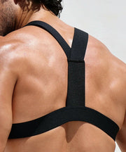 RUFSKIN Harness VITOR Slightly See Through Perforated Elastic NylonJet Black 73